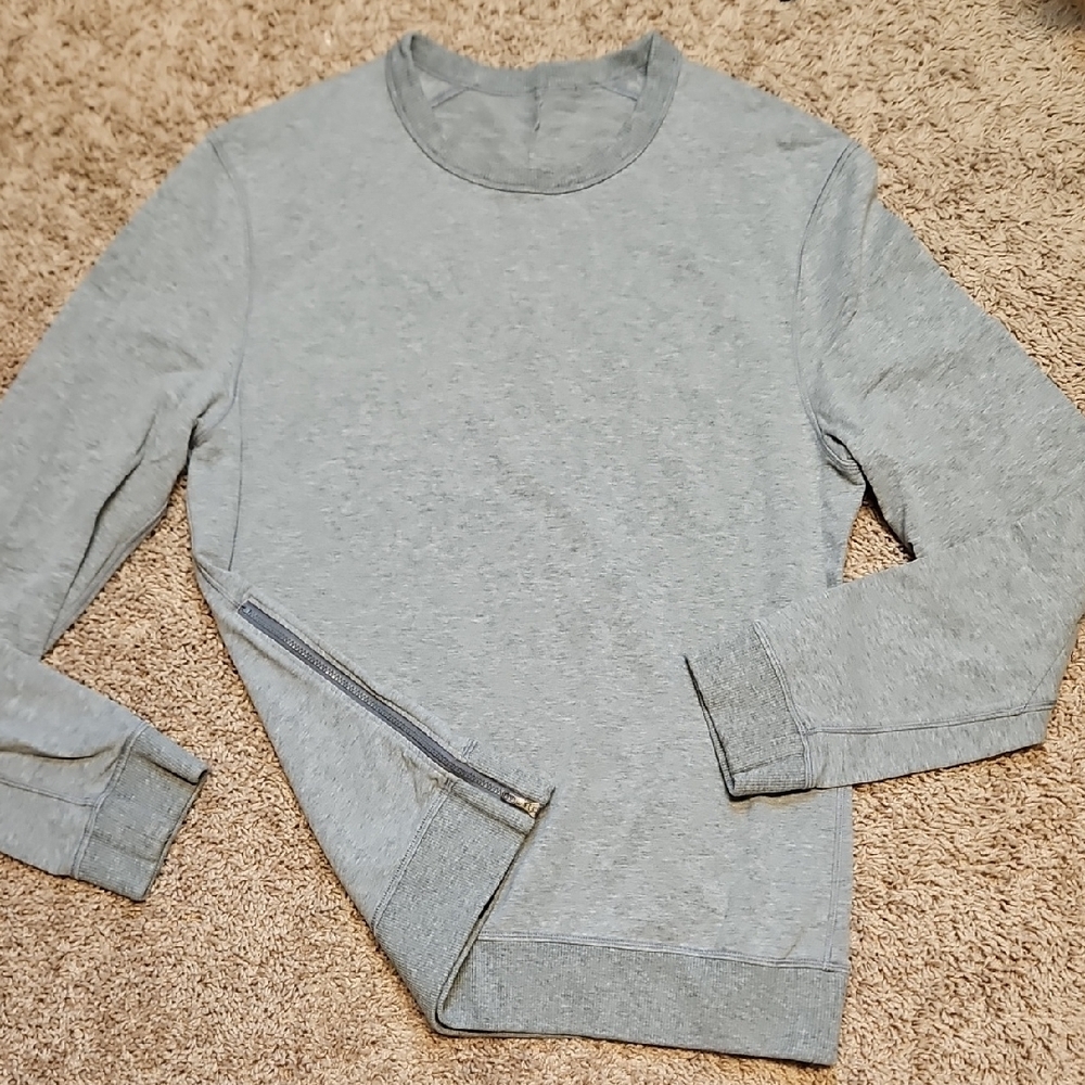 lululemon athletica Light Gray Crewneck Sweatshirt